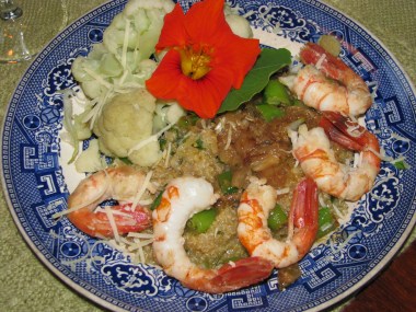 2. Prawns with Local Quinoa