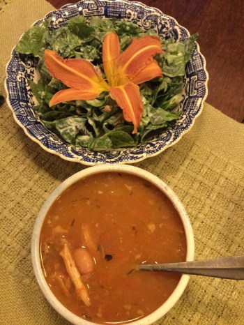 chicken soup with beans