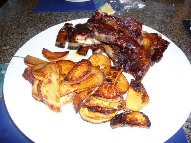 Spareribs & Carmelized Yams